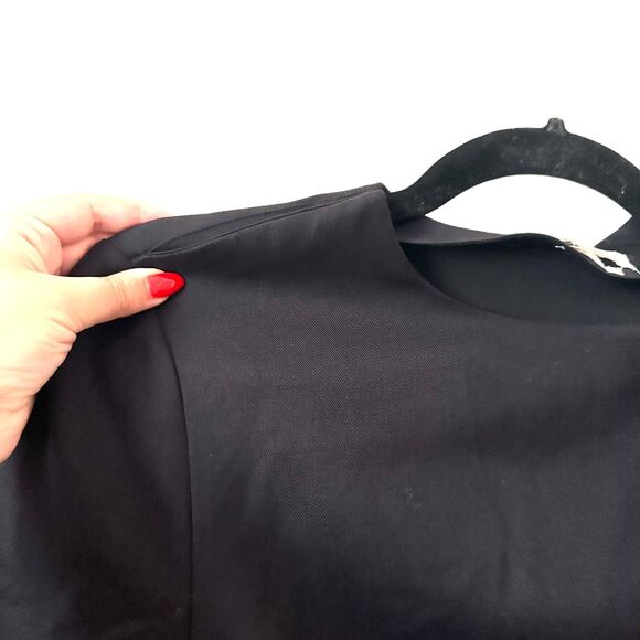 ETOILE ISABEL MARANT Oria Cinched Mini Dress Black Sz 40/10 - Picture 3 of 6